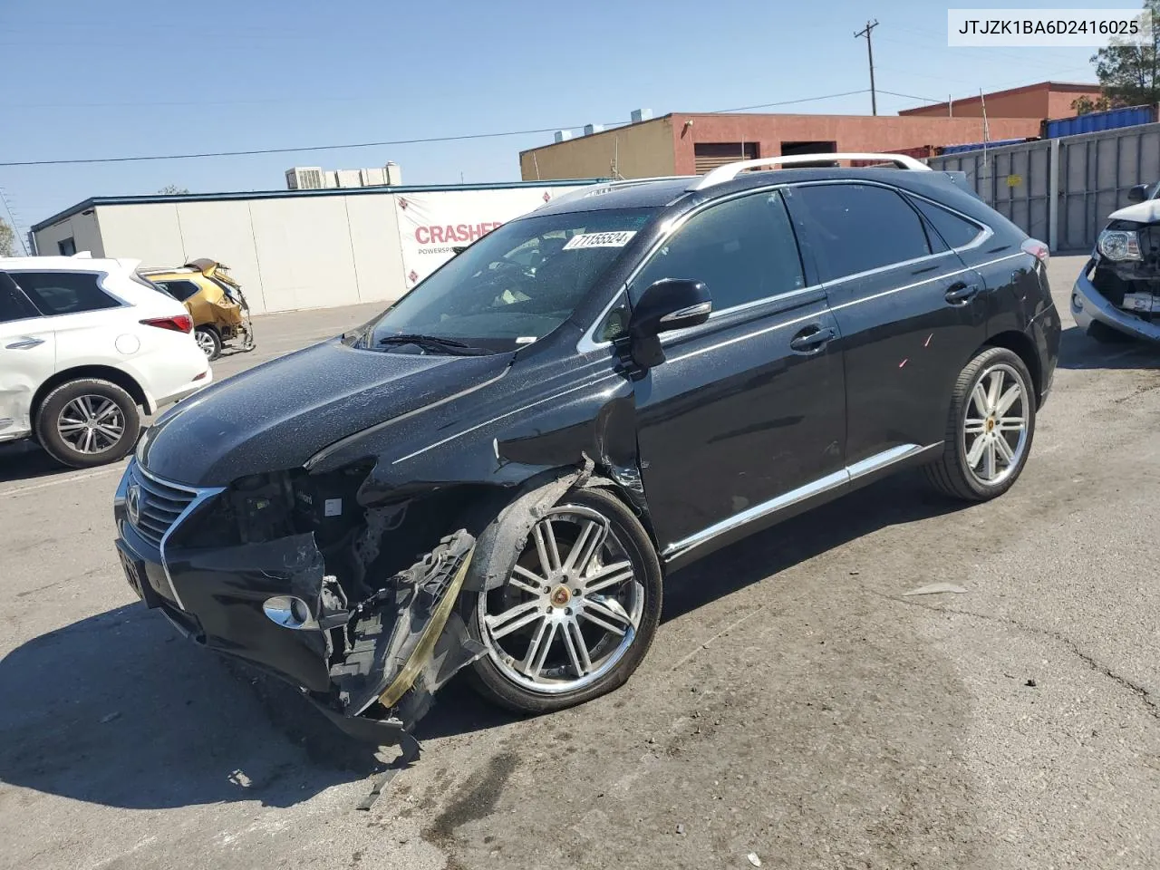 2013 Lexus Rx 350 VIN: JTJZK1BA6D2416025 Lot: 71155524