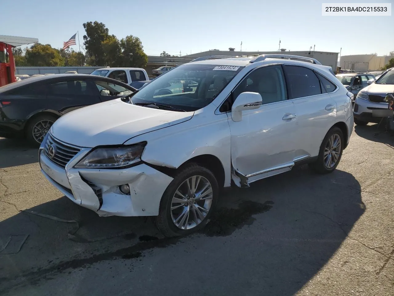 2013 Lexus Rx 350 Base VIN: 2T2BK1BA4DC215533 Lot: 73041124