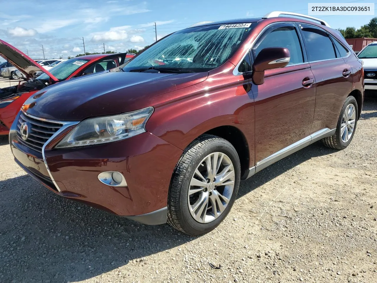 2013 Lexus Rx 350 VIN: 2T2ZK1BA3DC093651 Lot: 74048204