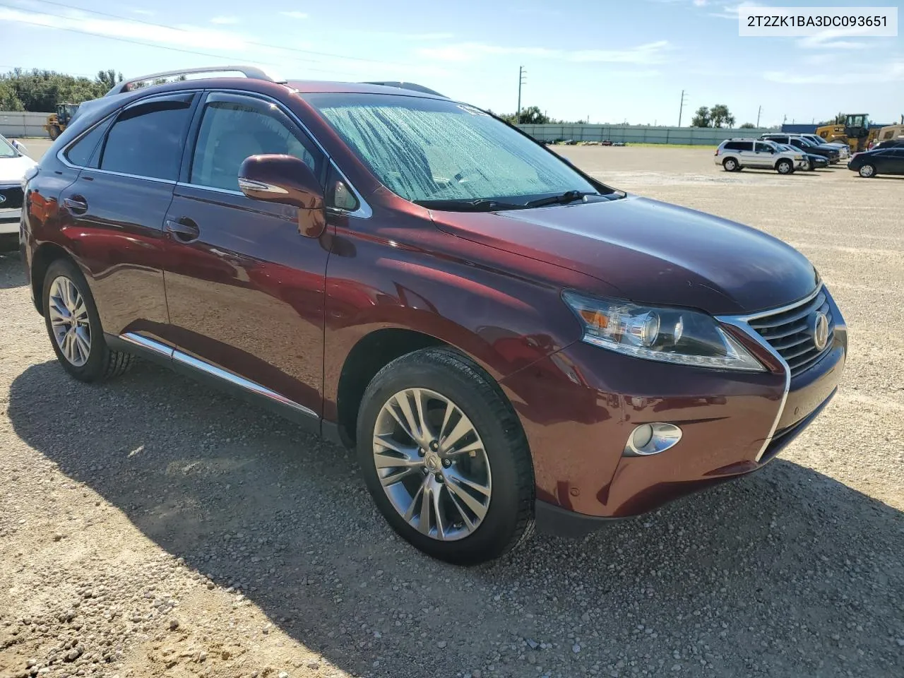 2013 Lexus Rx 350 VIN: 2T2ZK1BA3DC093651 Lot: 74048204