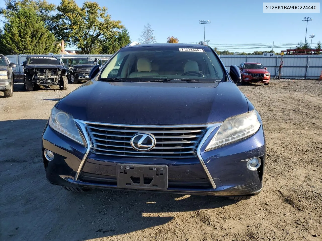 2013 Lexus Rx 350 Base VIN: 2T2BK1BA9DC224440 Lot: 74238354