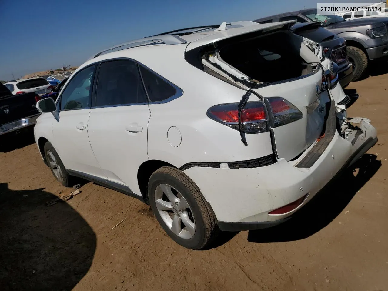 2013 Lexus Rx 350 Base VIN: 2T2BK1BA6DC178534 Lot: 74623664