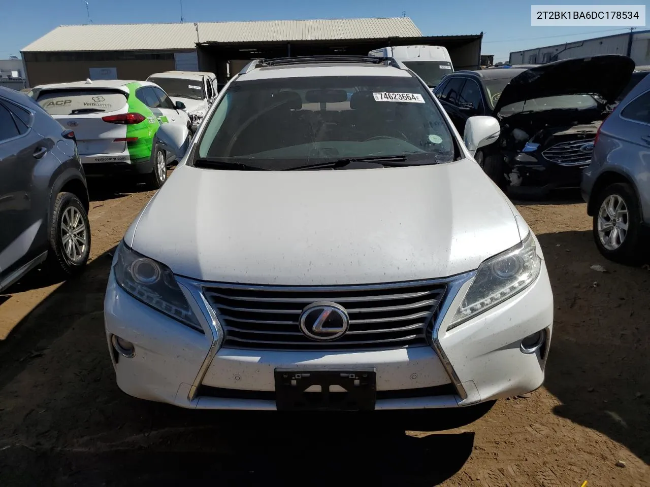 2013 Lexus Rx 350 Base VIN: 2T2BK1BA6DC178534 Lot: 74623664