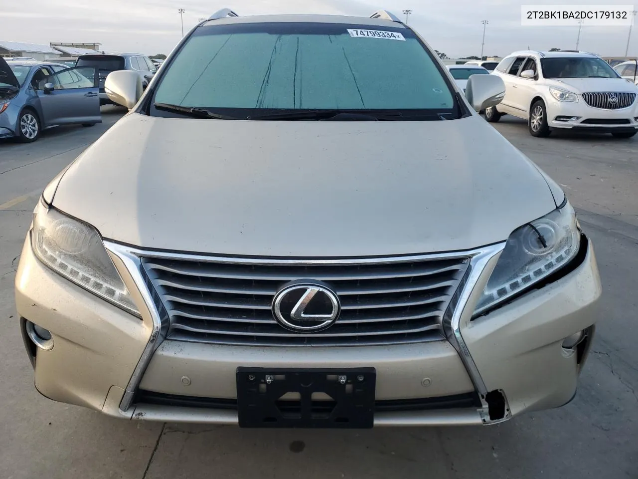 2013 Lexus Rx 350 Base VIN: 2T2BK1BA2DC179132 Lot: 74799334