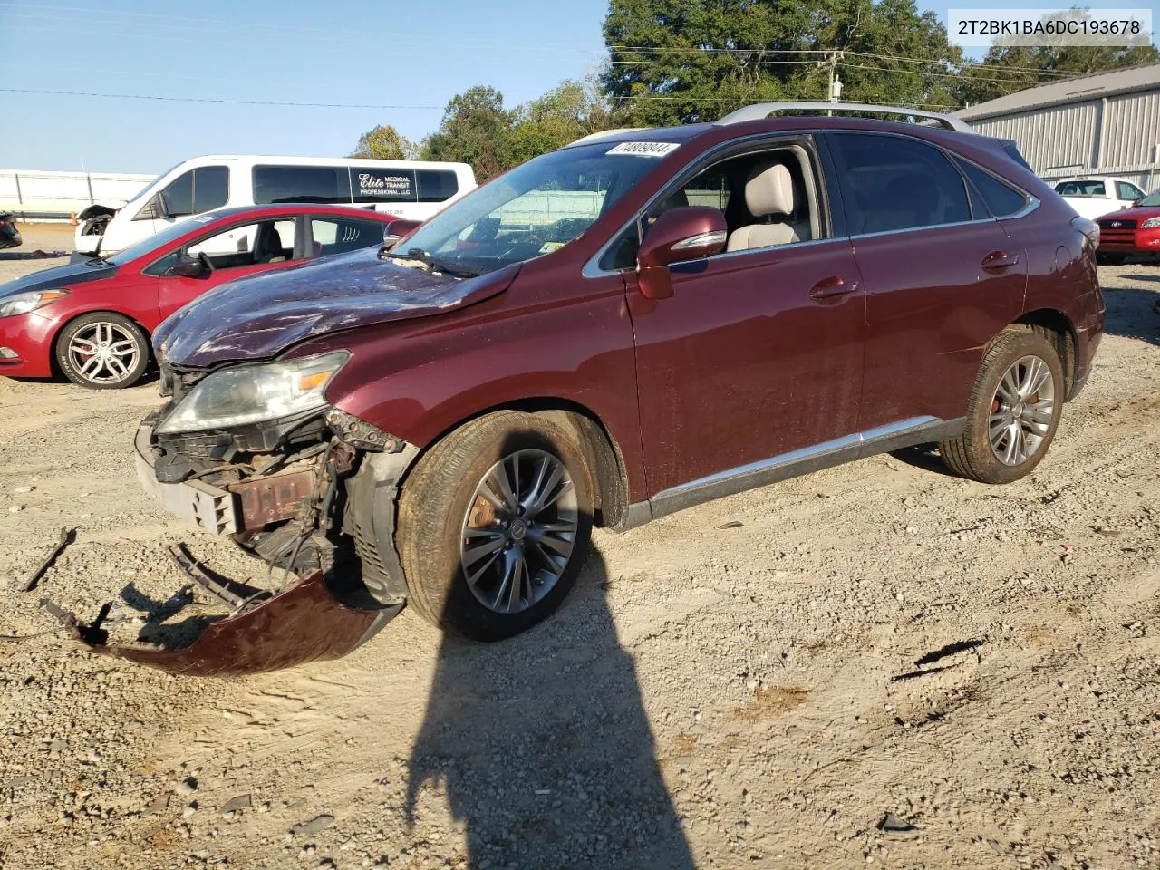 2013 Lexus Rx 350 Base VIN: 2T2BK1BA6DC193678 Lot: 74809844