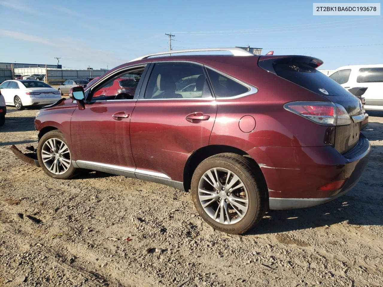 2013 Lexus Rx 350 Base VIN: 2T2BK1BA6DC193678 Lot: 74809844