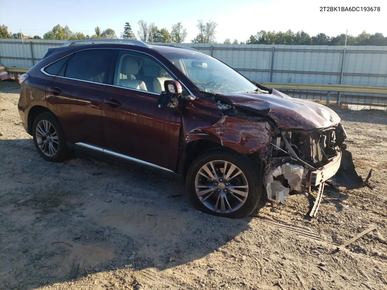 2013 Lexus Rx 350 Base VIN: 2T2BK1BA6DC193678 Lot: 74809844