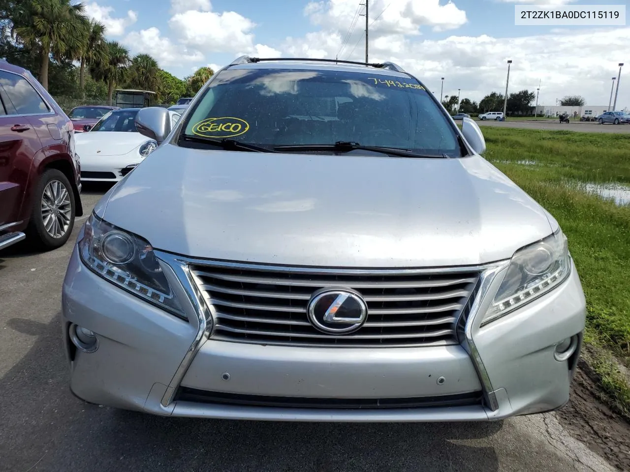 2013 Lexus Rx 350 VIN: 2T2ZK1BA0DC115119 Lot: 74922084