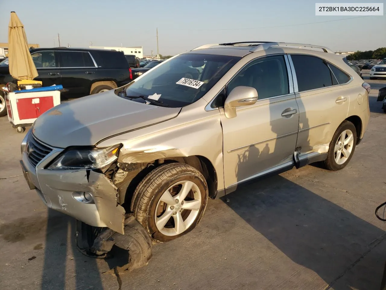 2013 Lexus Rx 350 Base VIN: 2T2BK1BA3DC225664 Lot: 75016734