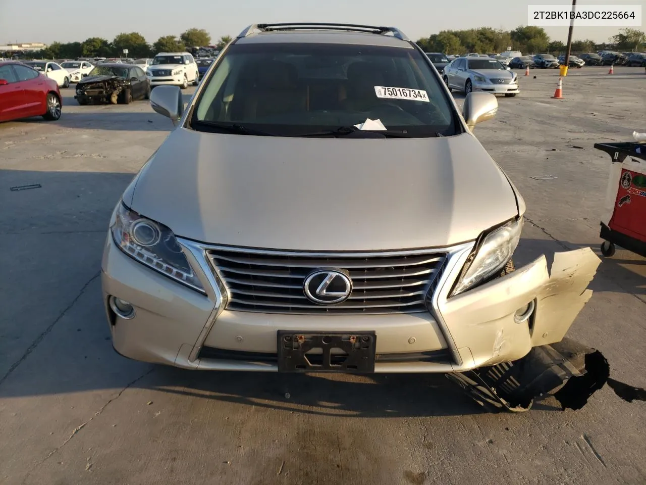 2013 Lexus Rx 350 Base VIN: 2T2BK1BA3DC225664 Lot: 75016734