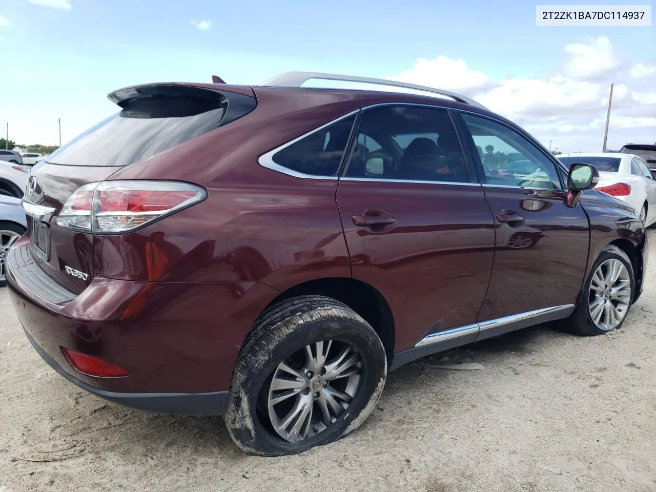 2013 Lexus Rx 350 VIN: 2T2ZK1BA7DC114937 Lot: 75240304