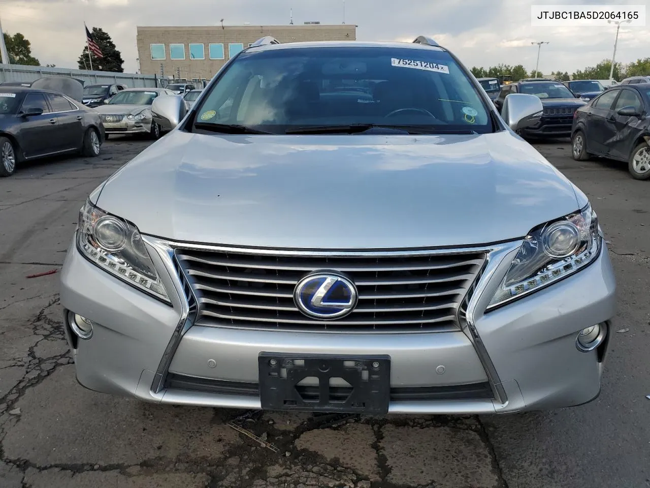 2013 Lexus Rx 450H VIN: JTJBC1BA5D2064165 Lot: 75251204