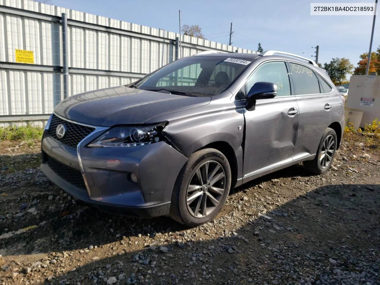 2013 Lexus Rx 350 Base VIN: 2T2BK1BA4DC218593 Lot: 75330164