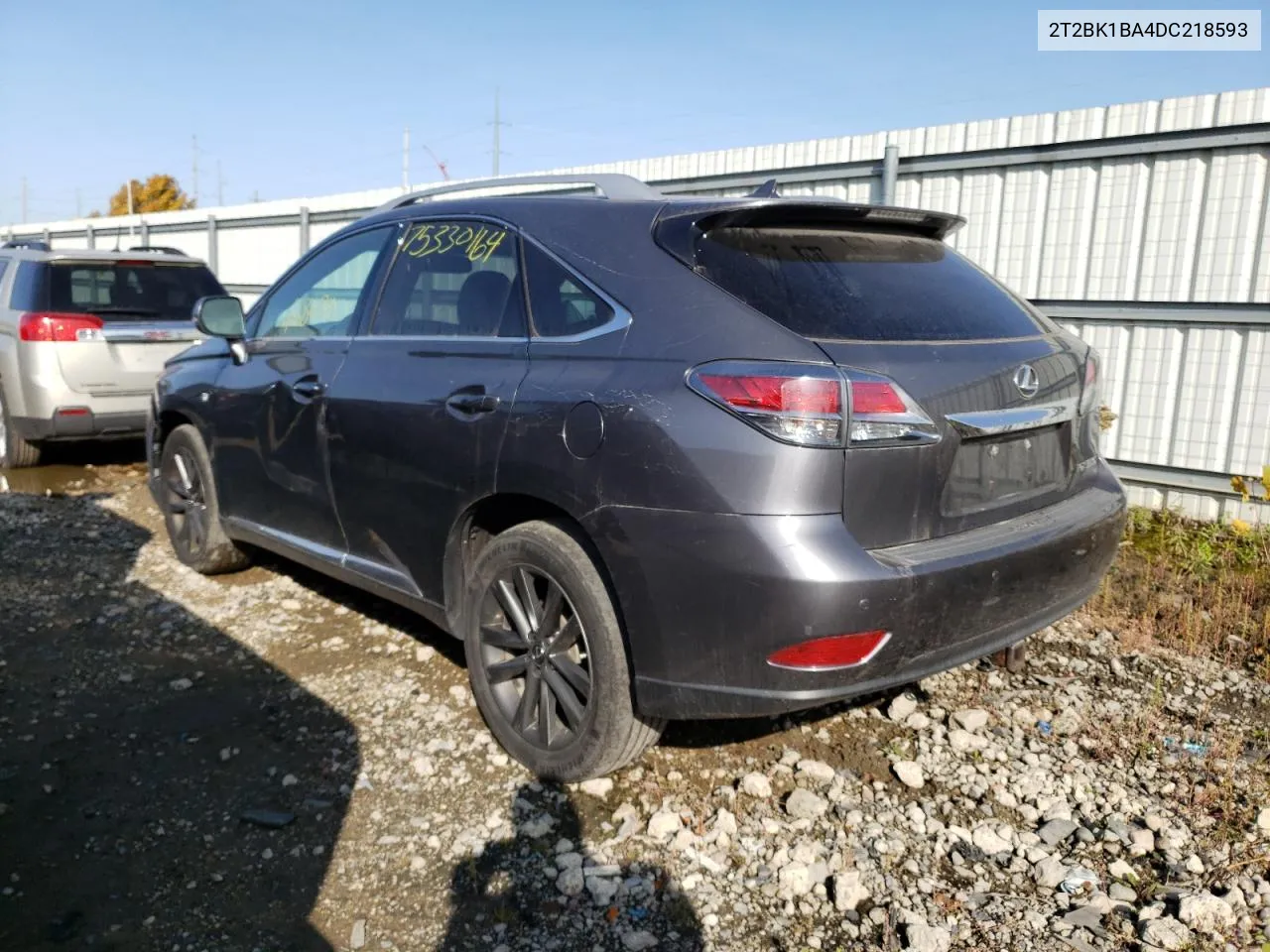 2013 Lexus Rx 350 Base VIN: 2T2BK1BA4DC218593 Lot: 75330164