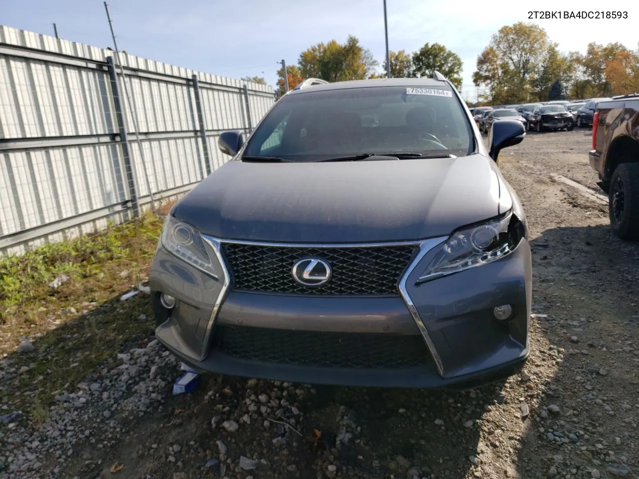 2013 Lexus Rx 350 Base VIN: 2T2BK1BA4DC218593 Lot: 75330164