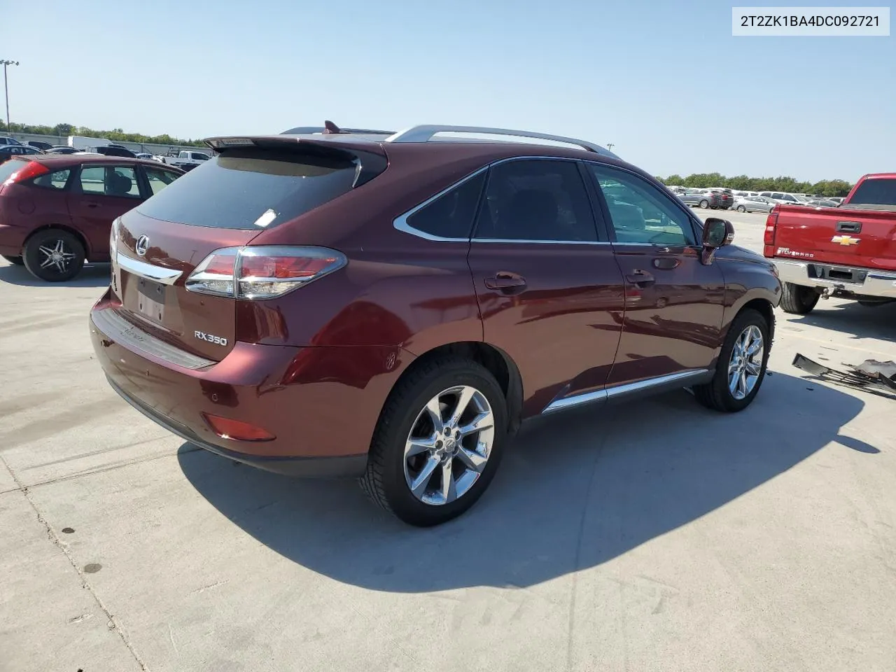 2013 Lexus Rx 350 VIN: 2T2ZK1BA4DC092721 Lot: 75339764