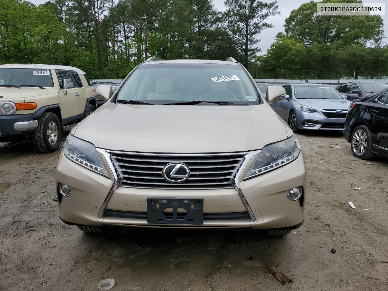 2013 Lexus Rx 350 Base VIN: 2T2BK1BA2DC170639 Lot: 75601374