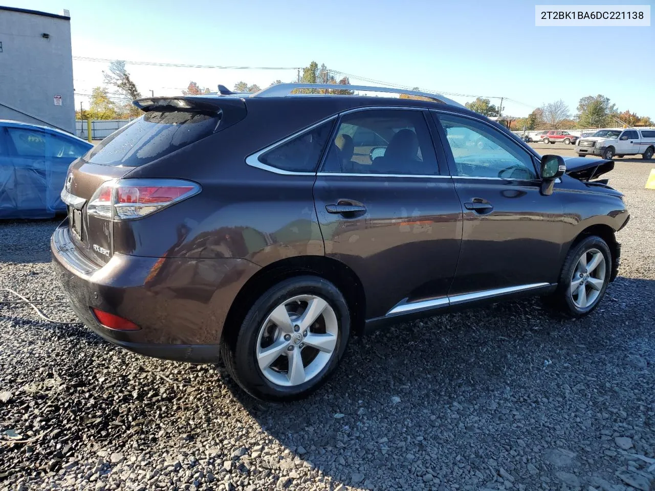 2013 Lexus Rx 350 Base VIN: 2T2BK1BA6DC221138 Lot: 75636784