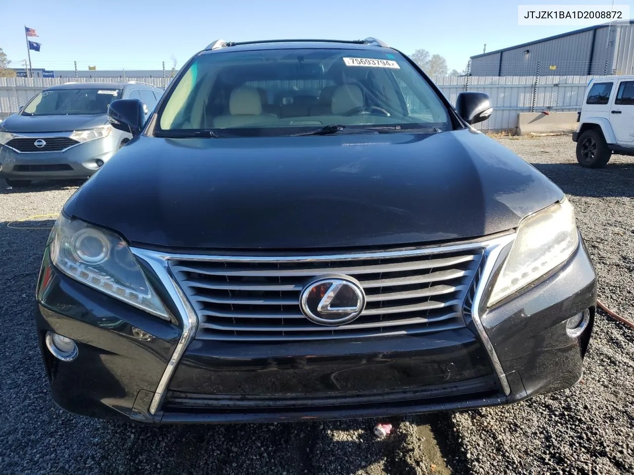 2013 Lexus Rx 350 VIN: JTJZK1BA1D2008872 Lot: 75693794