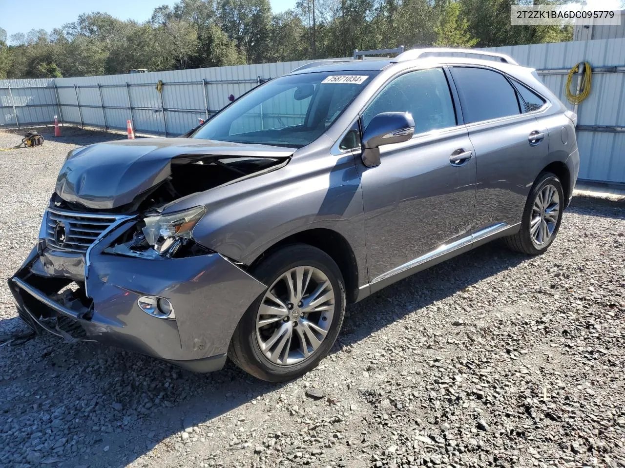 2013 Lexus Rx 350 VIN: 2T2ZK1BA6DC095779 Lot: 75871034