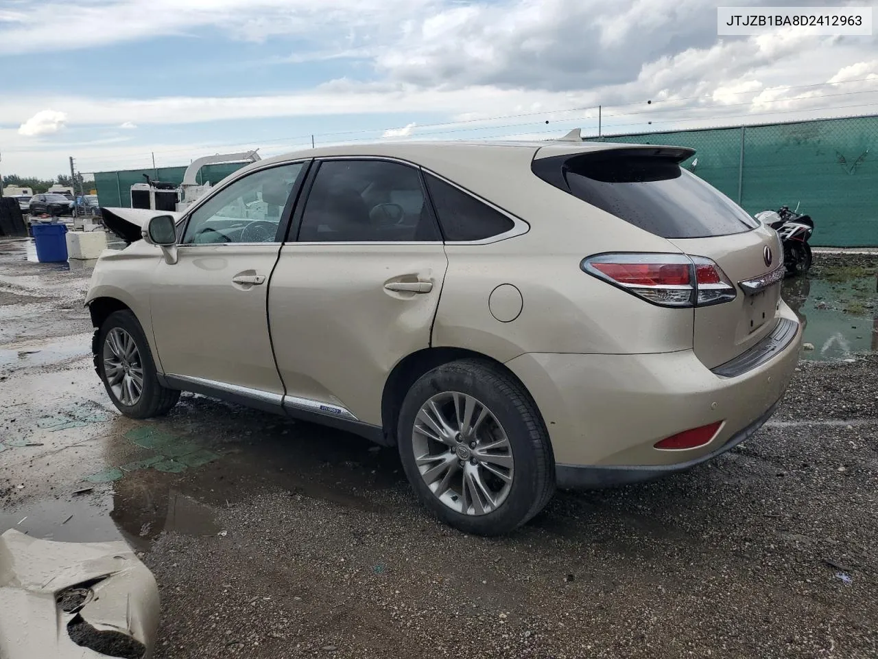 2013 Lexus Rx 450H VIN: JTJZB1BA8D2412963 Lot: 76200084