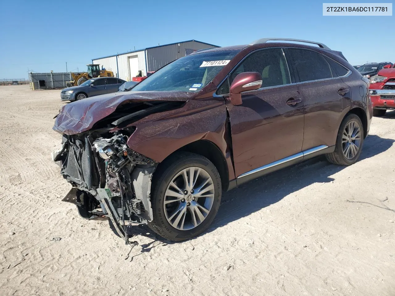 2013 Lexus Rx 350 VIN: 2T2ZK1BA6DC117781 Lot: 77101124