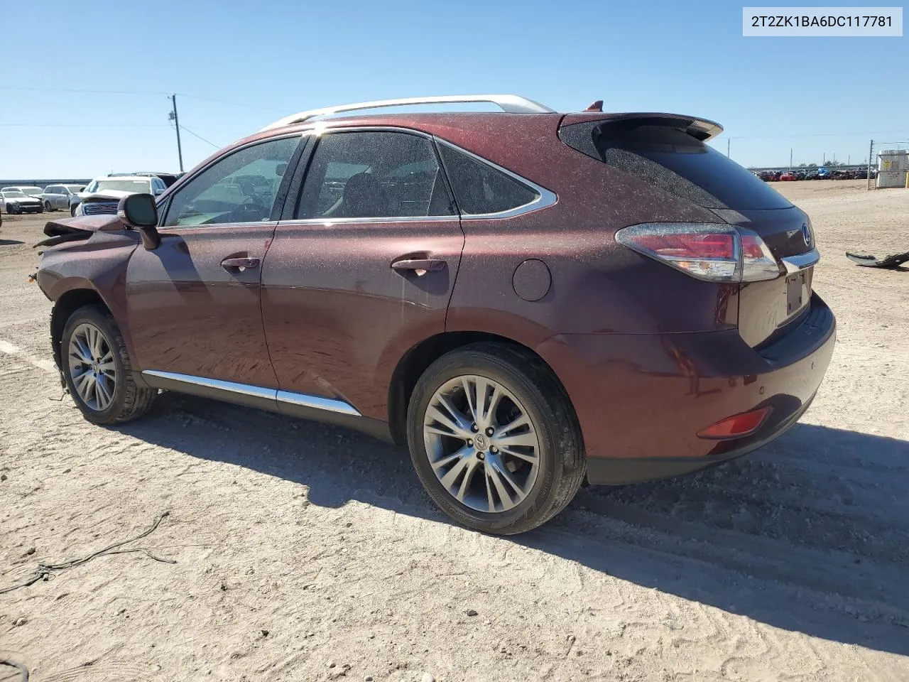 2013 Lexus Rx 350 VIN: 2T2ZK1BA6DC117781 Lot: 77101124