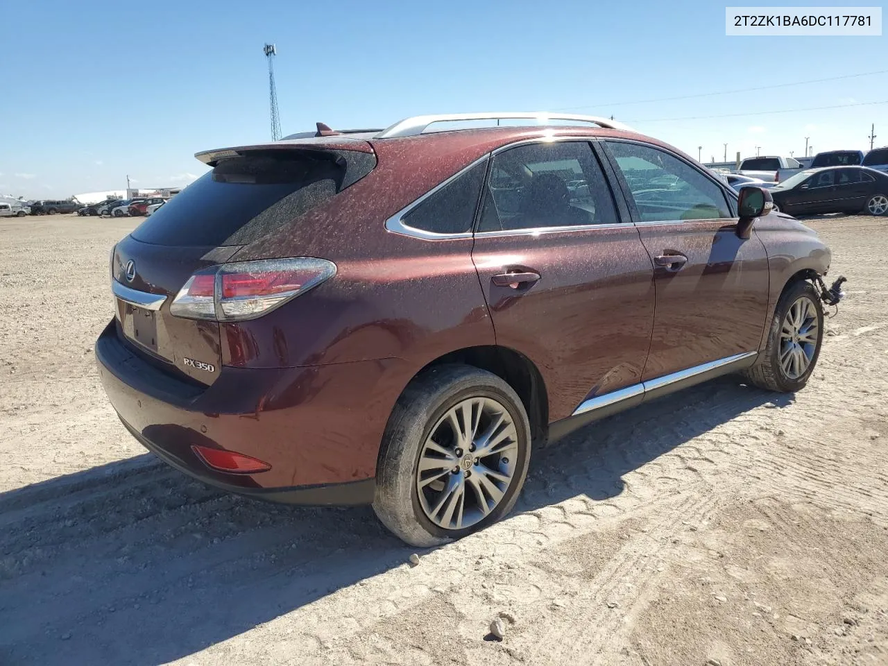 2013 Lexus Rx 350 VIN: 2T2ZK1BA6DC117781 Lot: 77101124