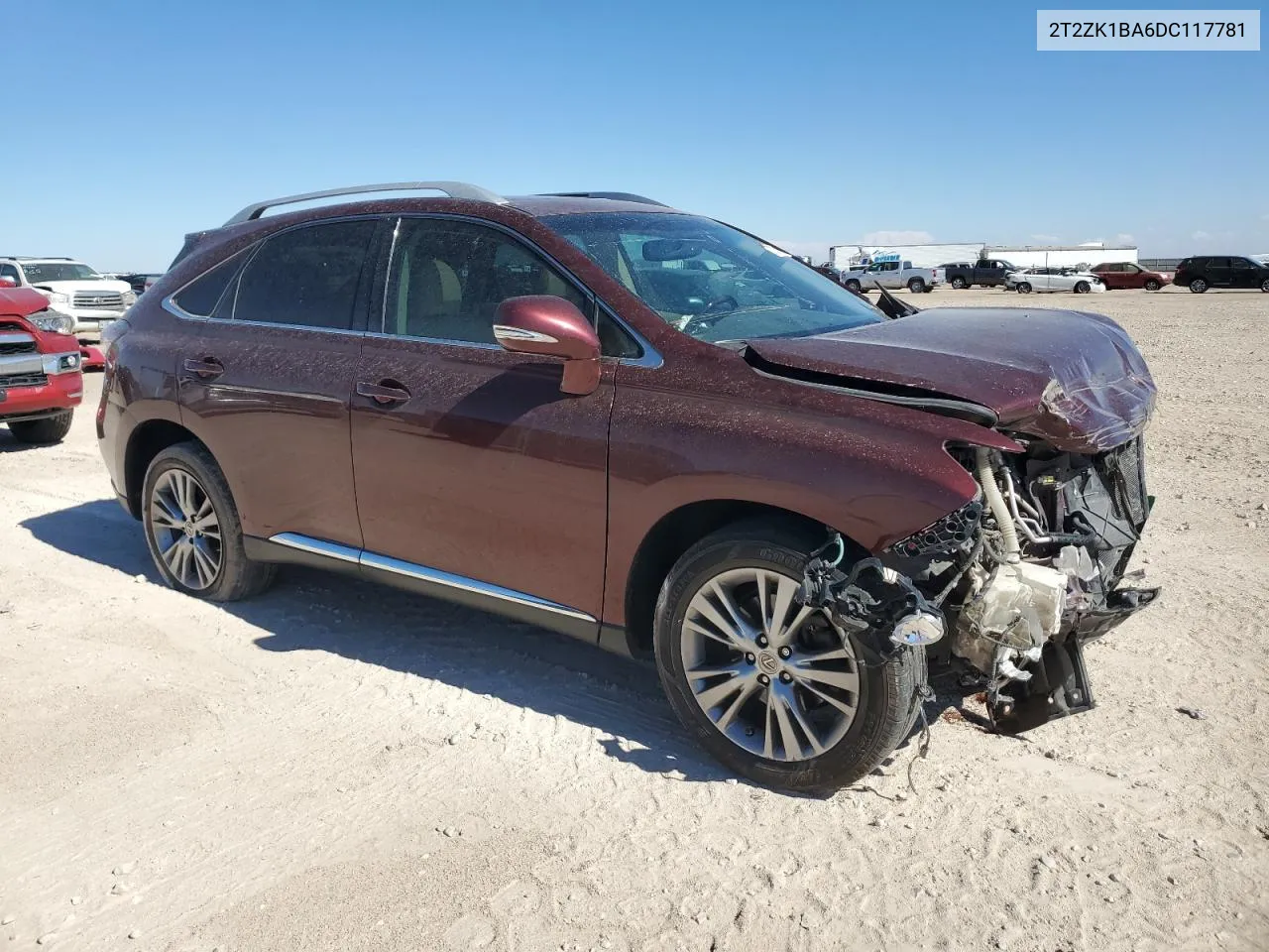 2013 Lexus Rx 350 VIN: 2T2ZK1BA6DC117781 Lot: 77101124