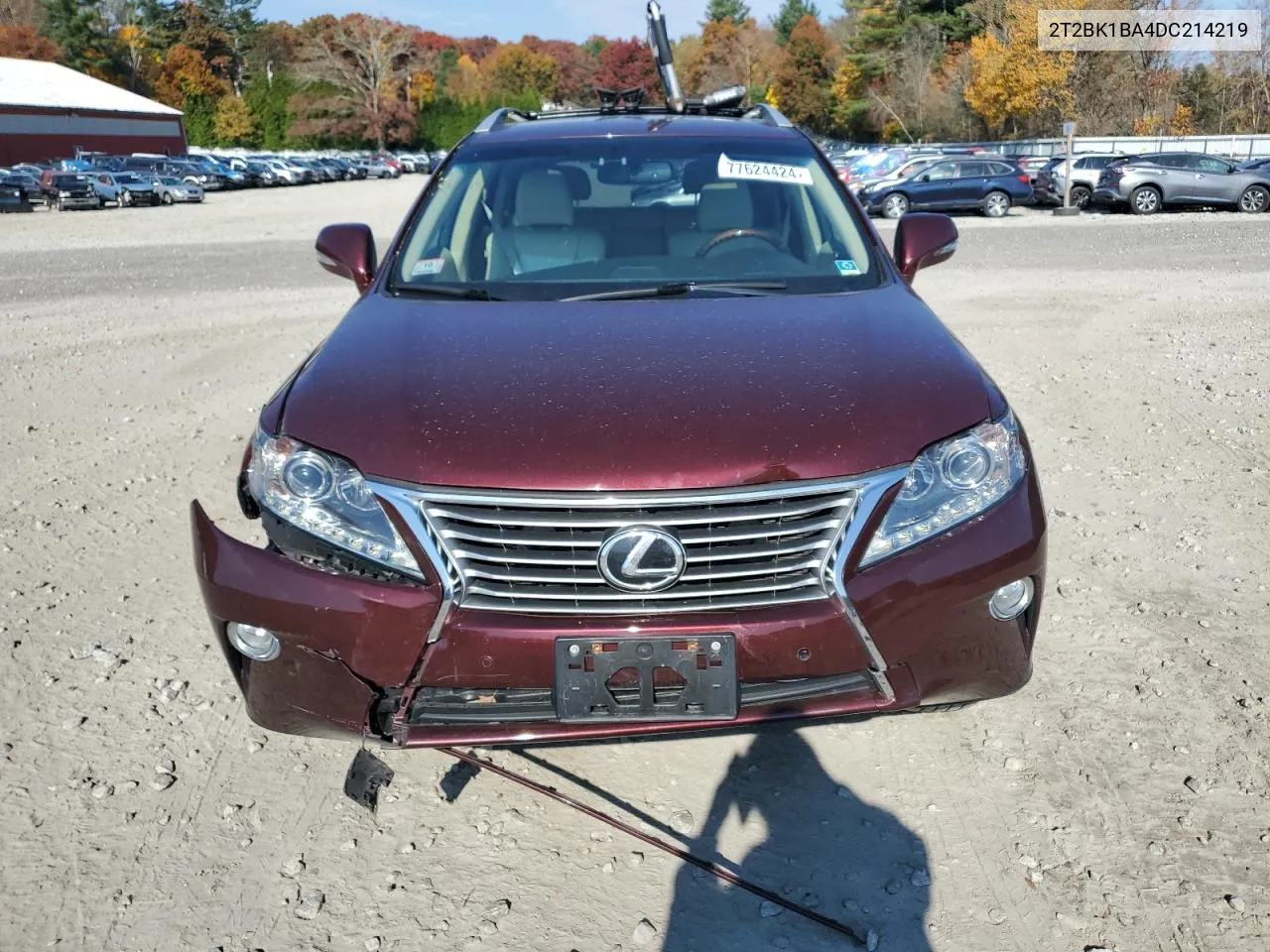 2013 Lexus Rx 350 Base VIN: 2T2BK1BA4DC214219 Lot: 77624424