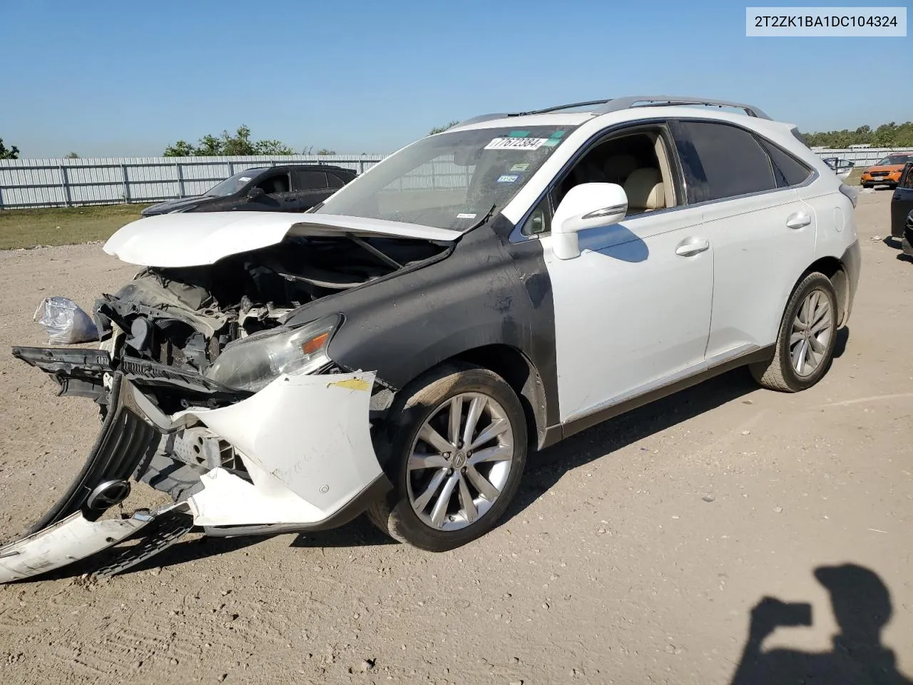 2013 Lexus Rx 350 VIN: 2T2ZK1BA1DC104324 Lot: 77672384