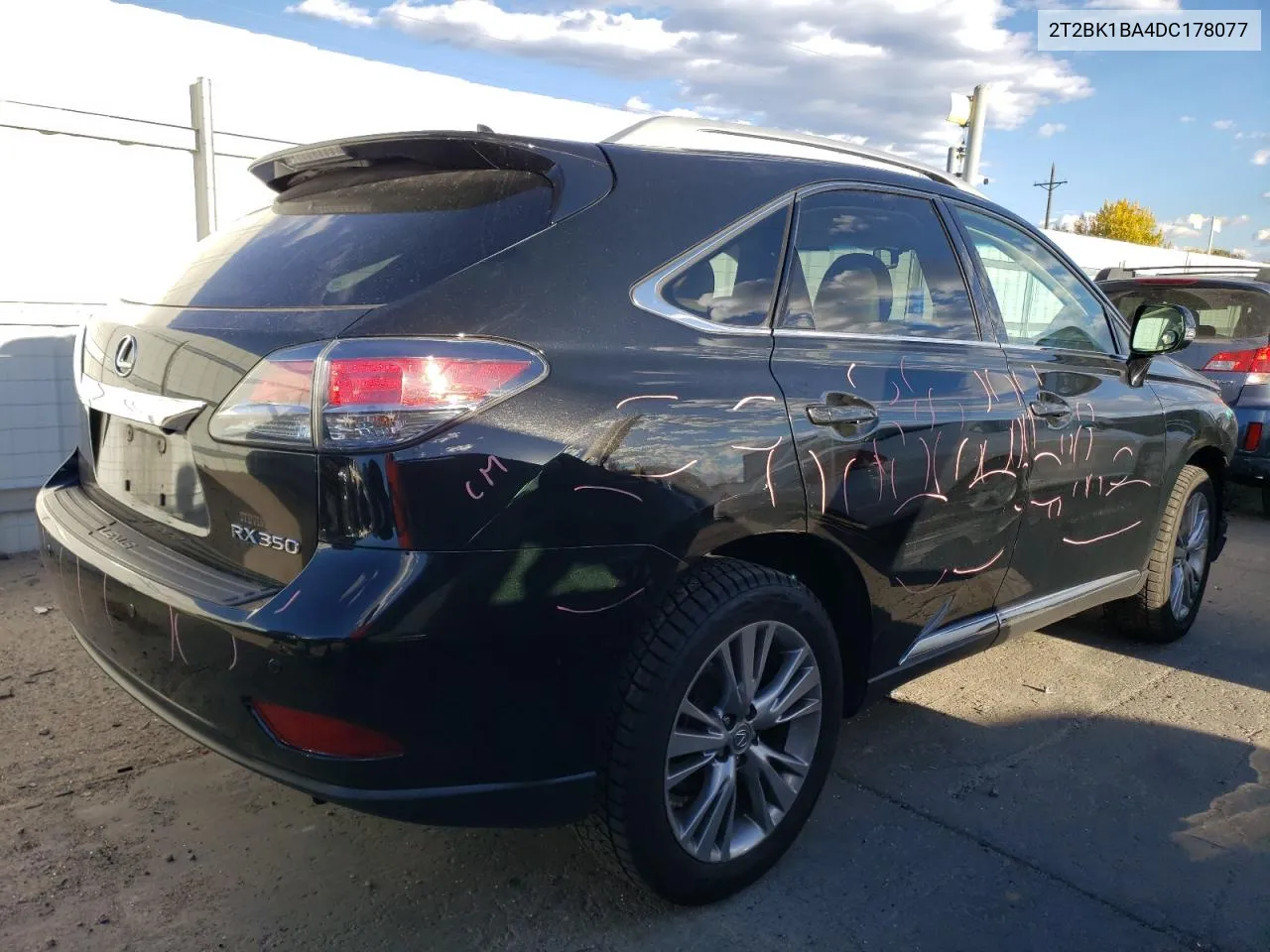 2013 Lexus Rx 350 Base VIN: 2T2BK1BA4DC178077 Lot: 77693104