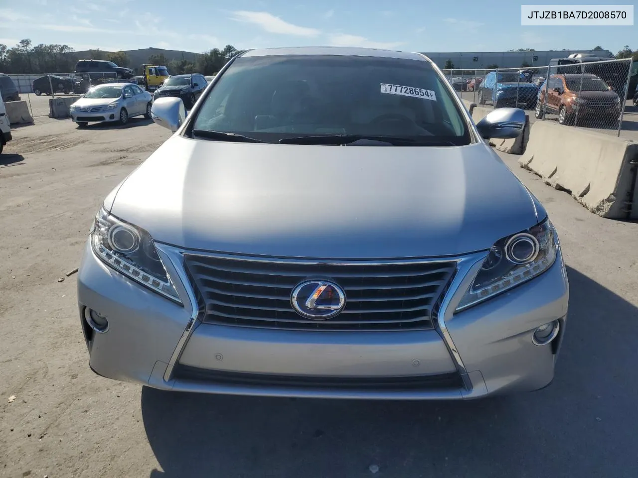 2013 Lexus Rx 450H VIN: JTJZB1BA7D2008570 Lot: 77728654