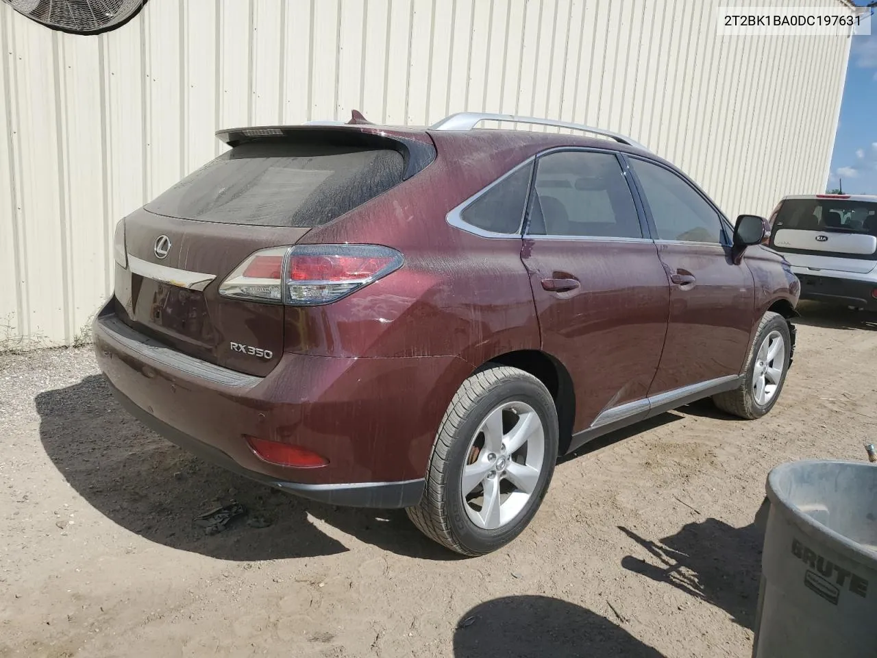 2013 Lexus Rx 350 Base VIN: 2T2BK1BA0DC197631 Lot: 78012384