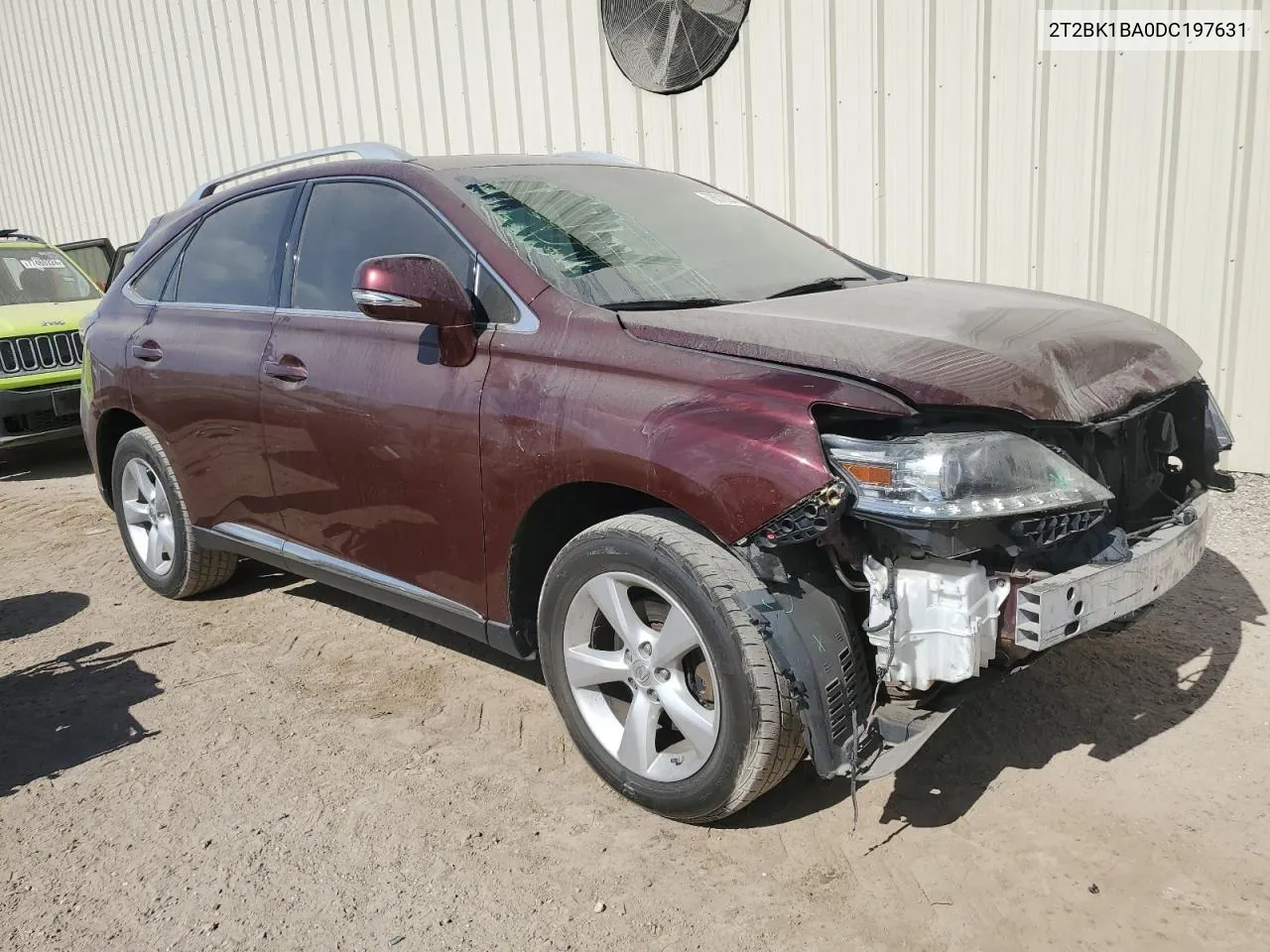 2013 Lexus Rx 350 Base VIN: 2T2BK1BA0DC197631 Lot: 78012384