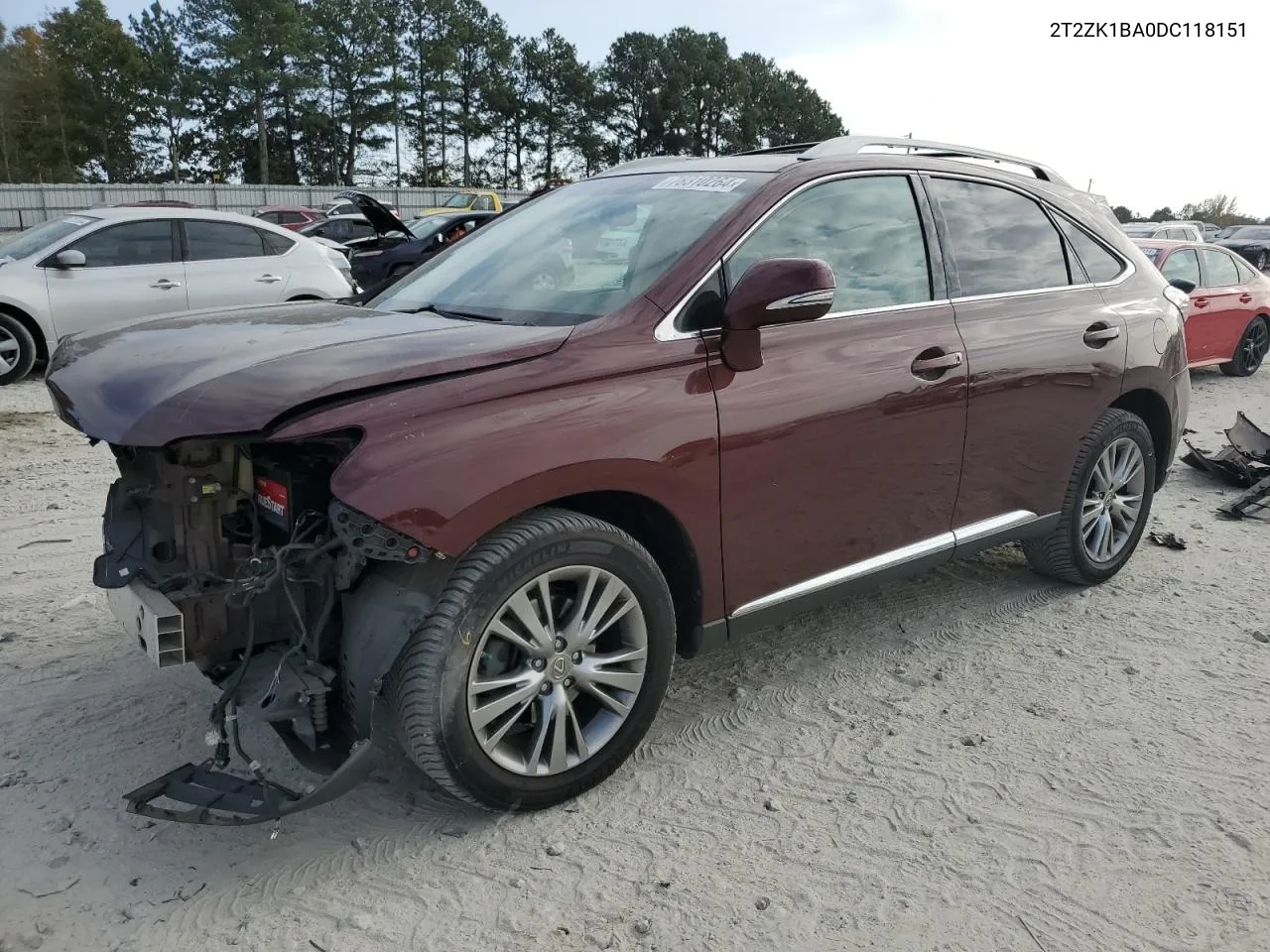 2013 Lexus Rx 350 VIN: 2T2ZK1BA0DC118151 Lot: 78310264