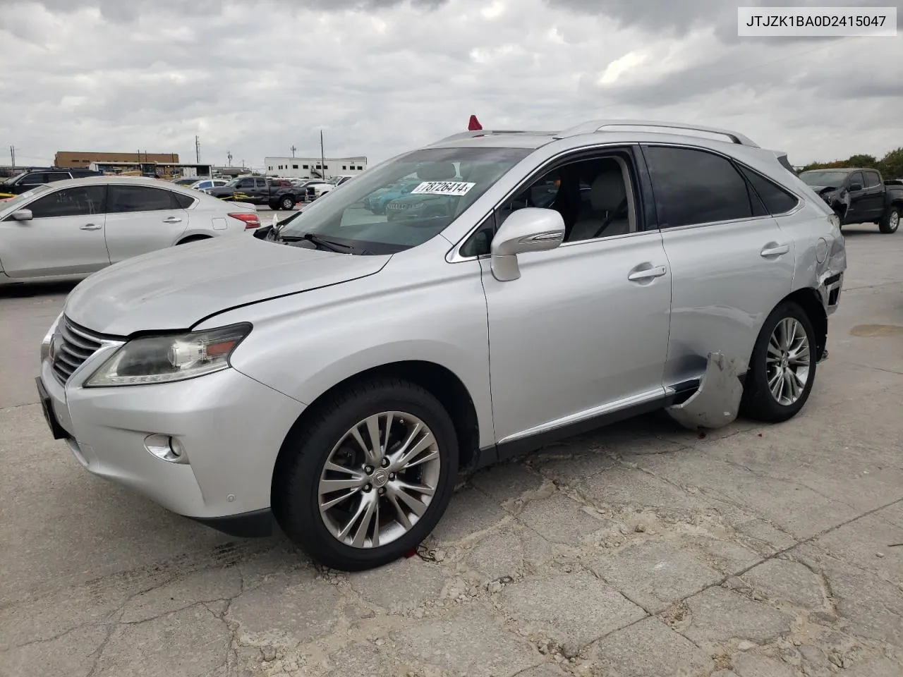 2013 Lexus Rx 350 VIN: JTJZK1BA0D2415047 Lot: 78726414