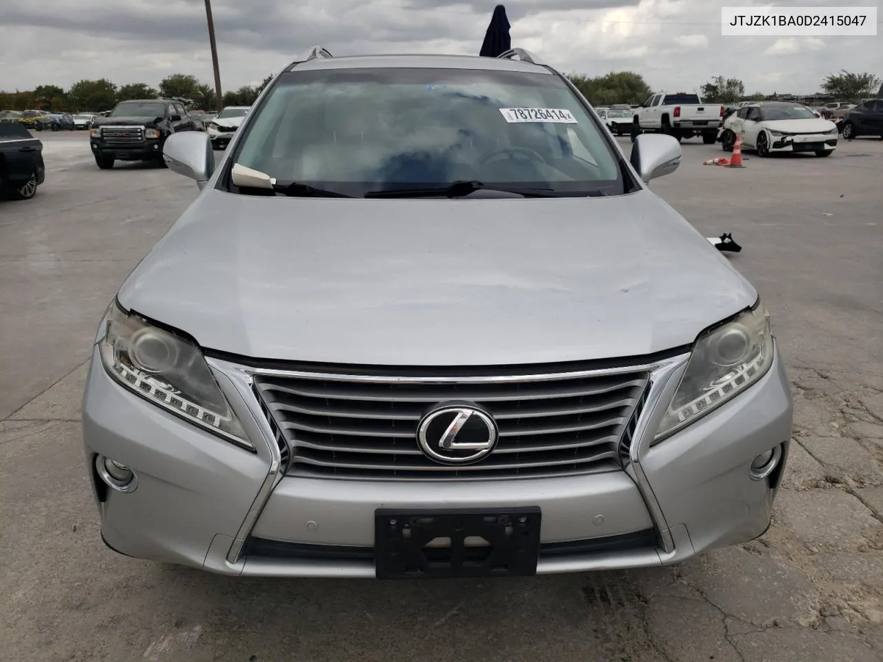 2013 Lexus Rx 350 VIN: JTJZK1BA0D2415047 Lot: 78726414