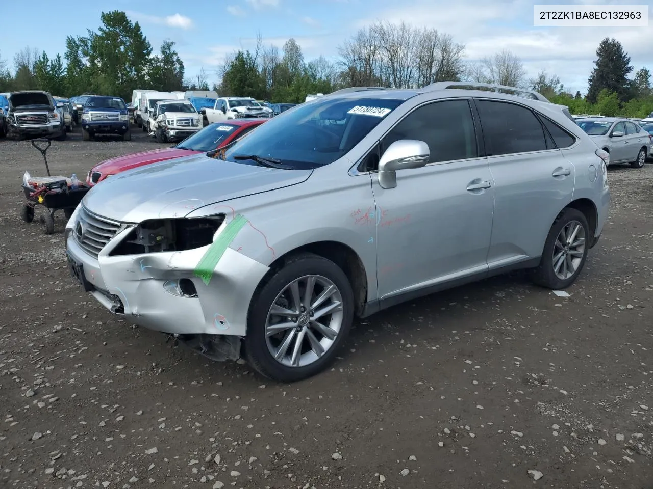 2014 Lexus Rx 350 VIN: 2T2ZK1BA8EC132963 Lot: 51780724