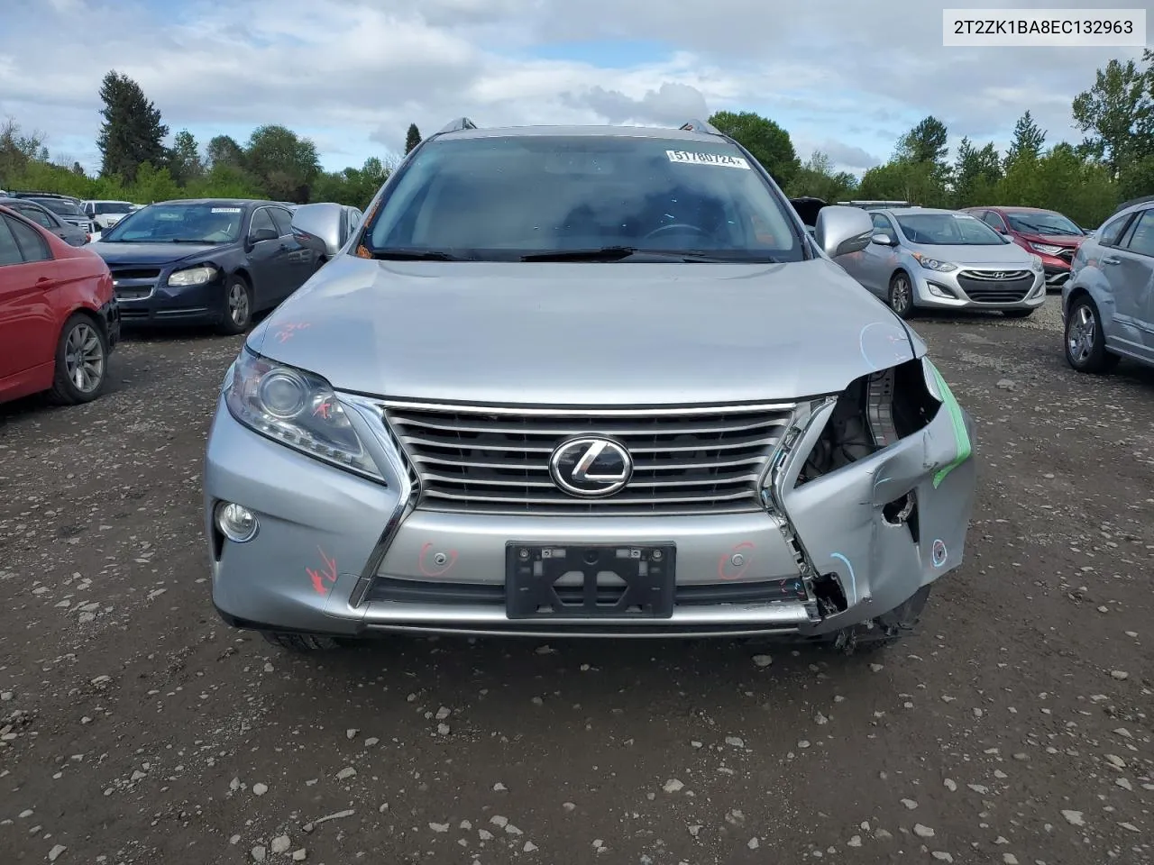 2014 Lexus Rx 350 VIN: 2T2ZK1BA8EC132963 Lot: 51780724