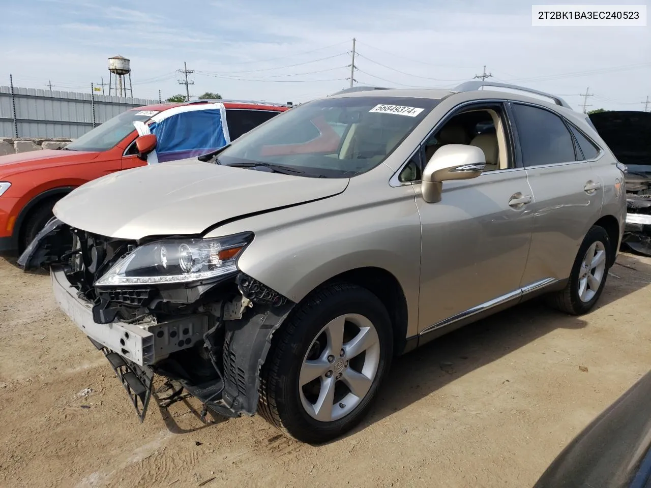 2014 Lexus Rx 350 Base VIN: 2T2BK1BA3EC240523 Lot: 56849374