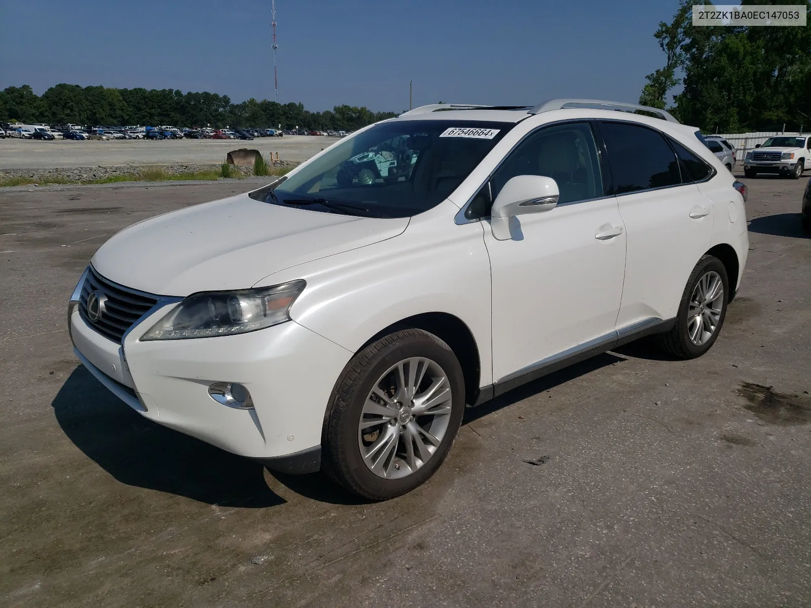 2T2ZK1BA0EC147053 2014 Lexus Rx 350