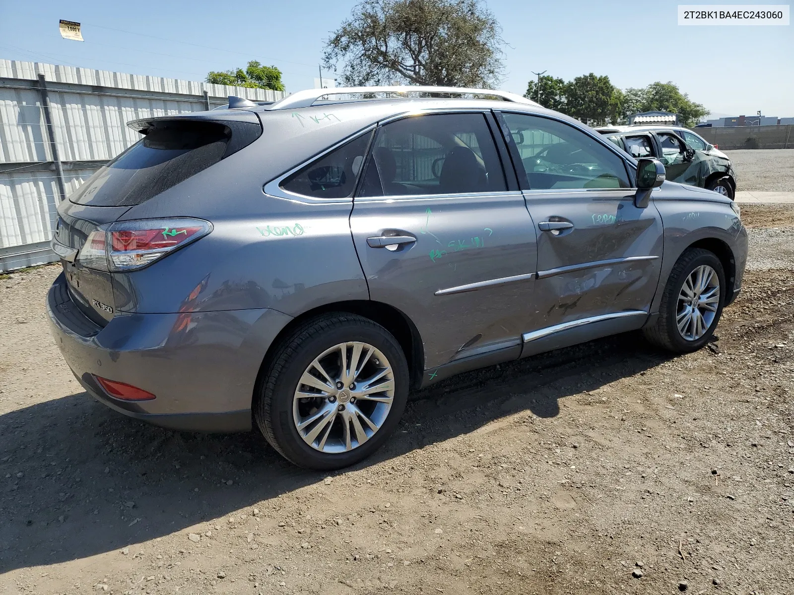 2014 Lexus Rx 350 Base VIN: 2T2BK1BA4EC243060 Lot: 68383294