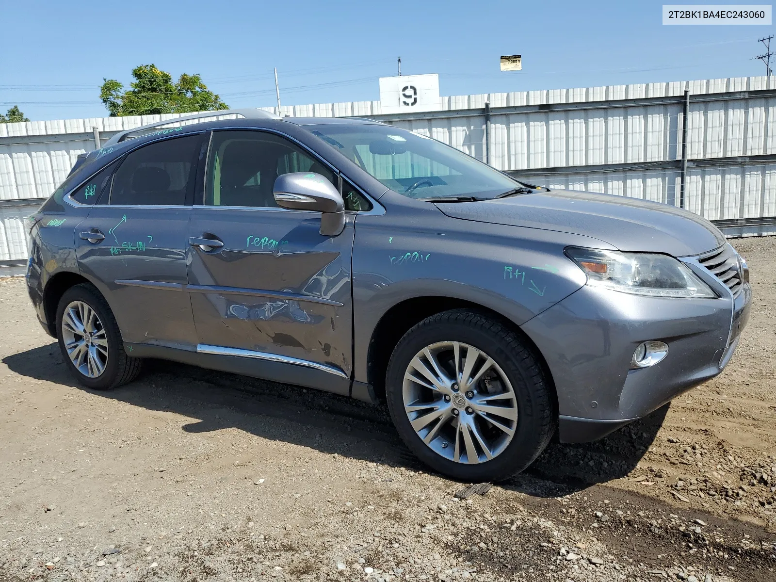 2014 Lexus Rx 350 Base VIN: 2T2BK1BA4EC243060 Lot: 68383294