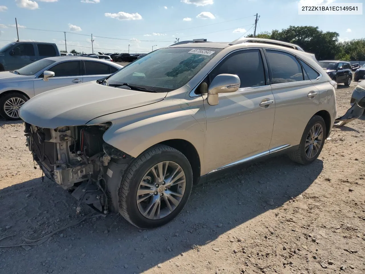 2014 Lexus Rx 350 VIN: 2T2ZK1BA1EC149541 Lot: 68786264