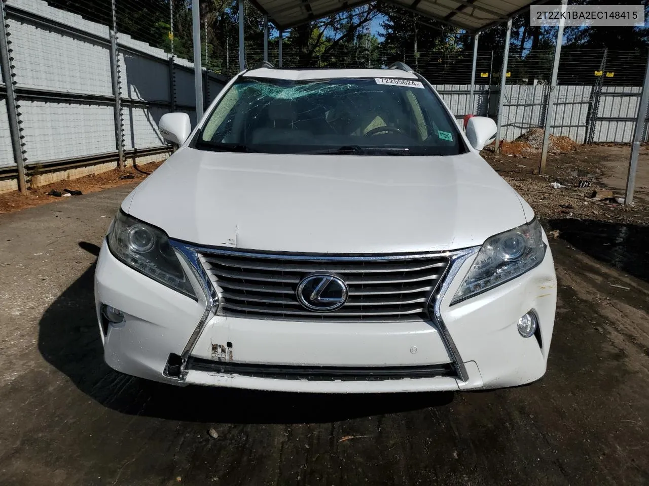 2014 Lexus Rx 350 VIN: 2T2ZK1BA2EC148415 Lot: 72255624