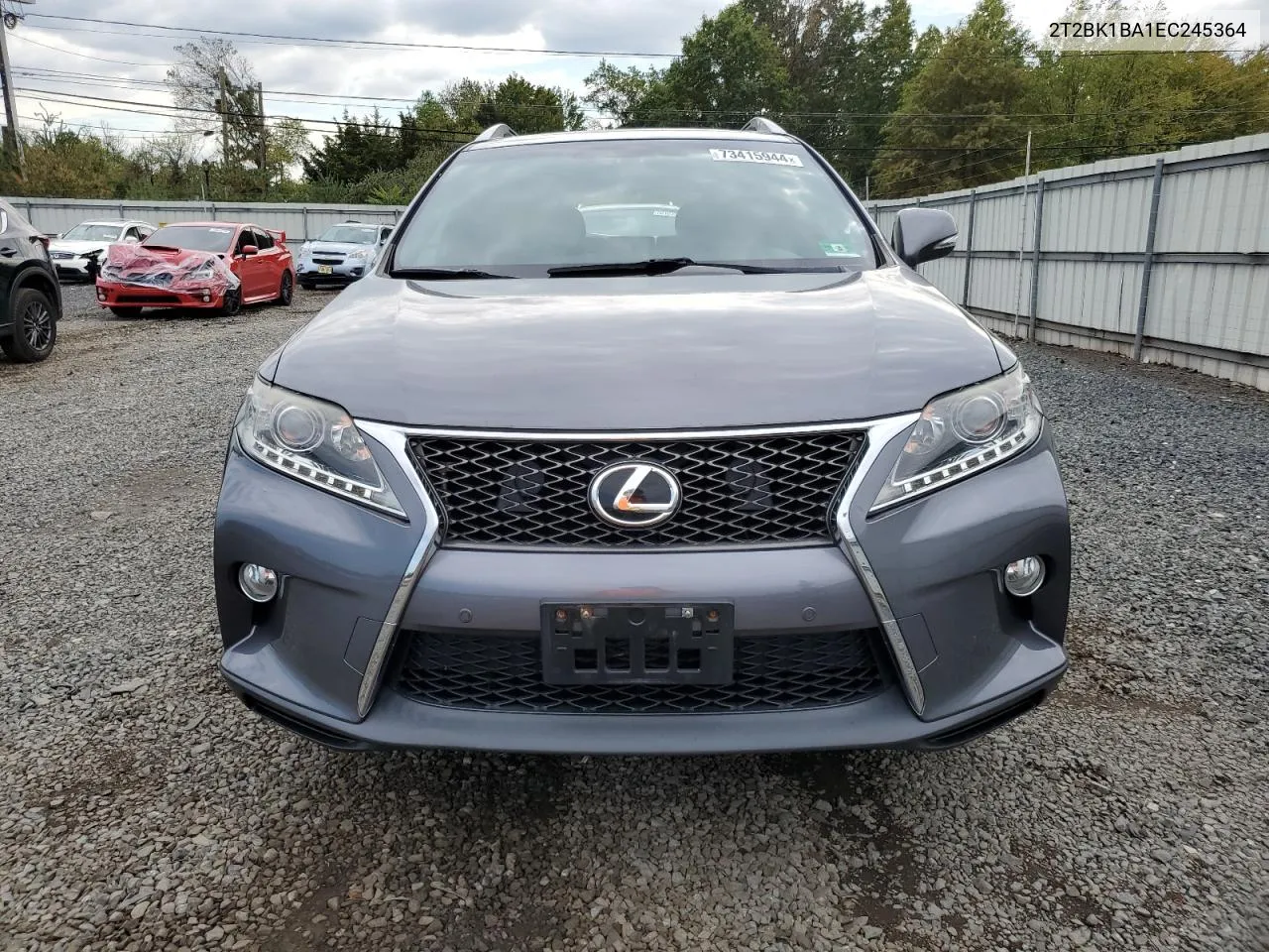 2014 Lexus Rx 350 Base VIN: 2T2BK1BA1EC245364 Lot: 73415944