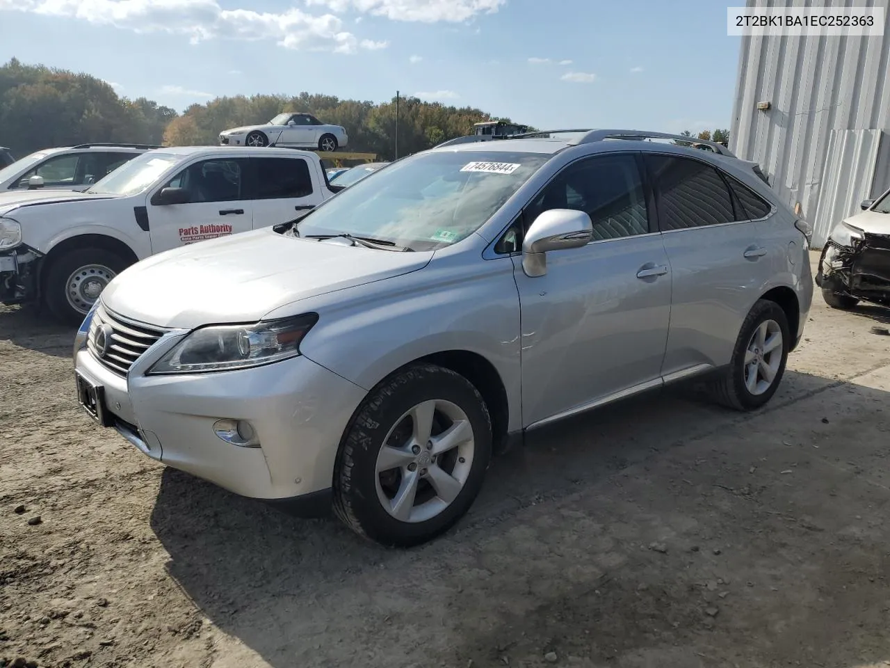 2014 Lexus Rx 350 Base VIN: 2T2BK1BA1EC252363 Lot: 74576844