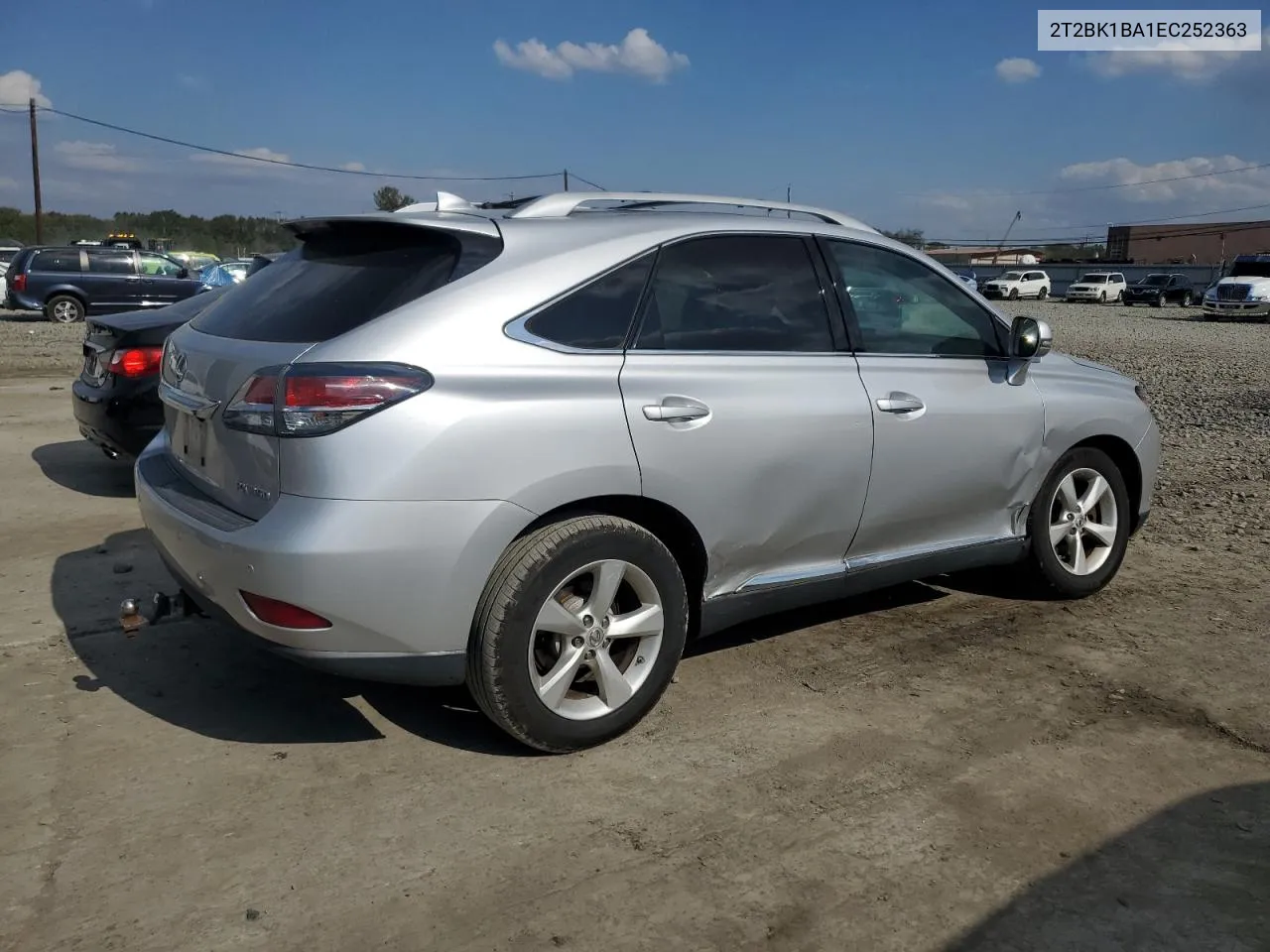 2014 Lexus Rx 350 Base VIN: 2T2BK1BA1EC252363 Lot: 74576844