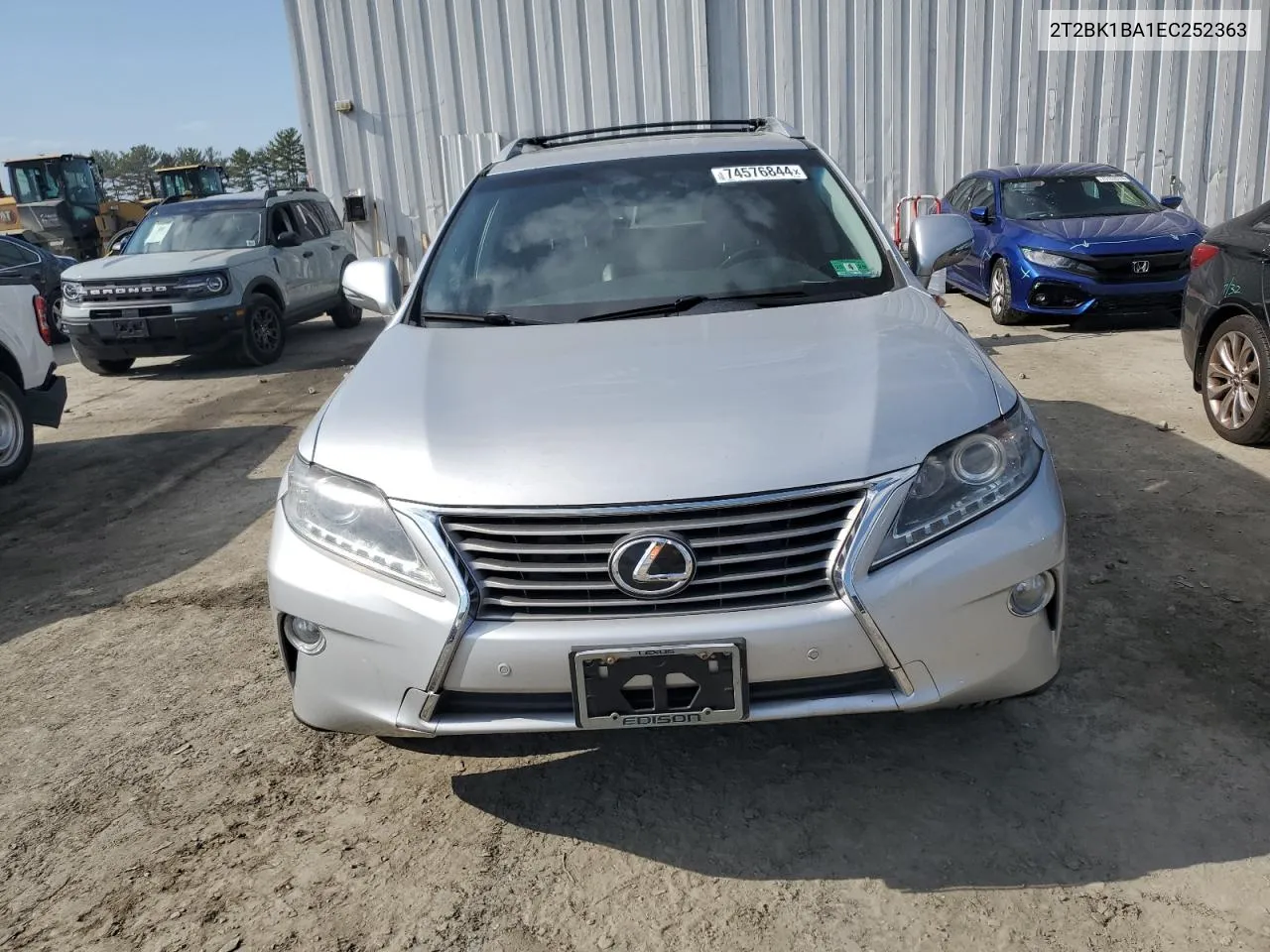 2014 Lexus Rx 350 Base VIN: 2T2BK1BA1EC252363 Lot: 74576844